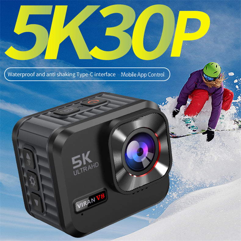 Action Camera V8 pro 5K30Hz sportsantishake corriction