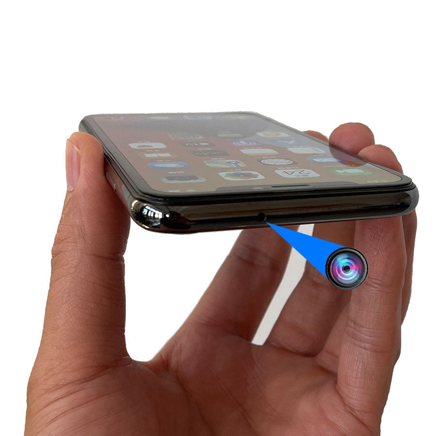 IPhone x Phone Spy Camera, Top Punch Lens, Black Screen Recording, Black 256G Large Storage