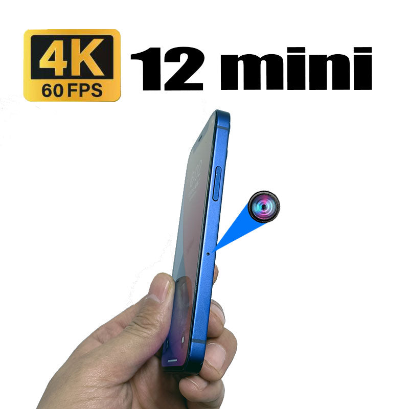 Cmera for photography and video iPhone 12mini spy hidden camera  Side hidden lens